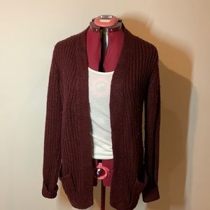 Dark purple-ish/burgundy cardigan